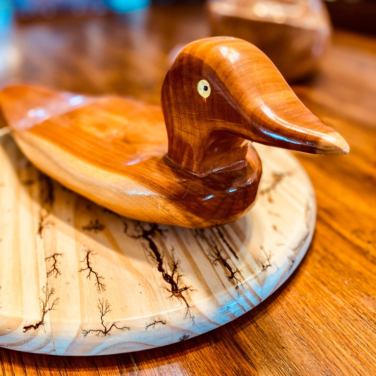 Power carved Duck Decoy 